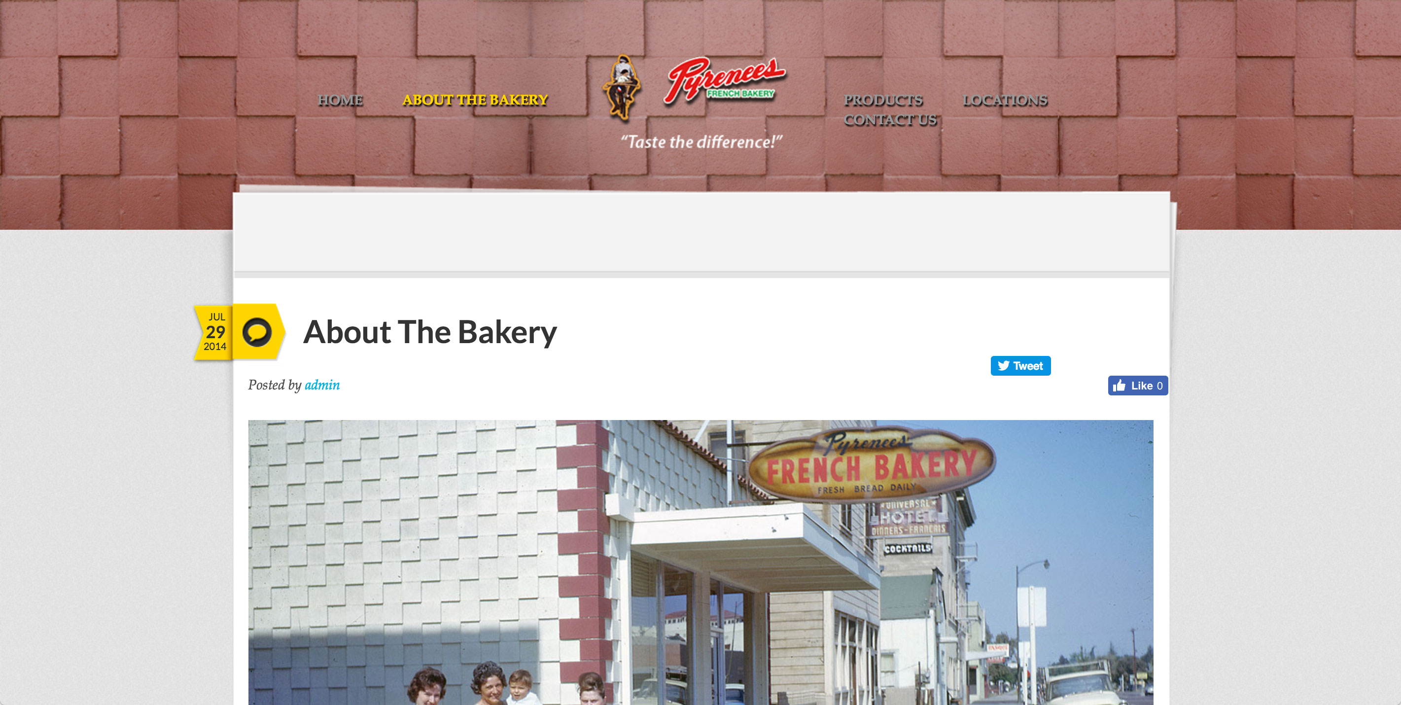Pyrenees French Bakery website 2